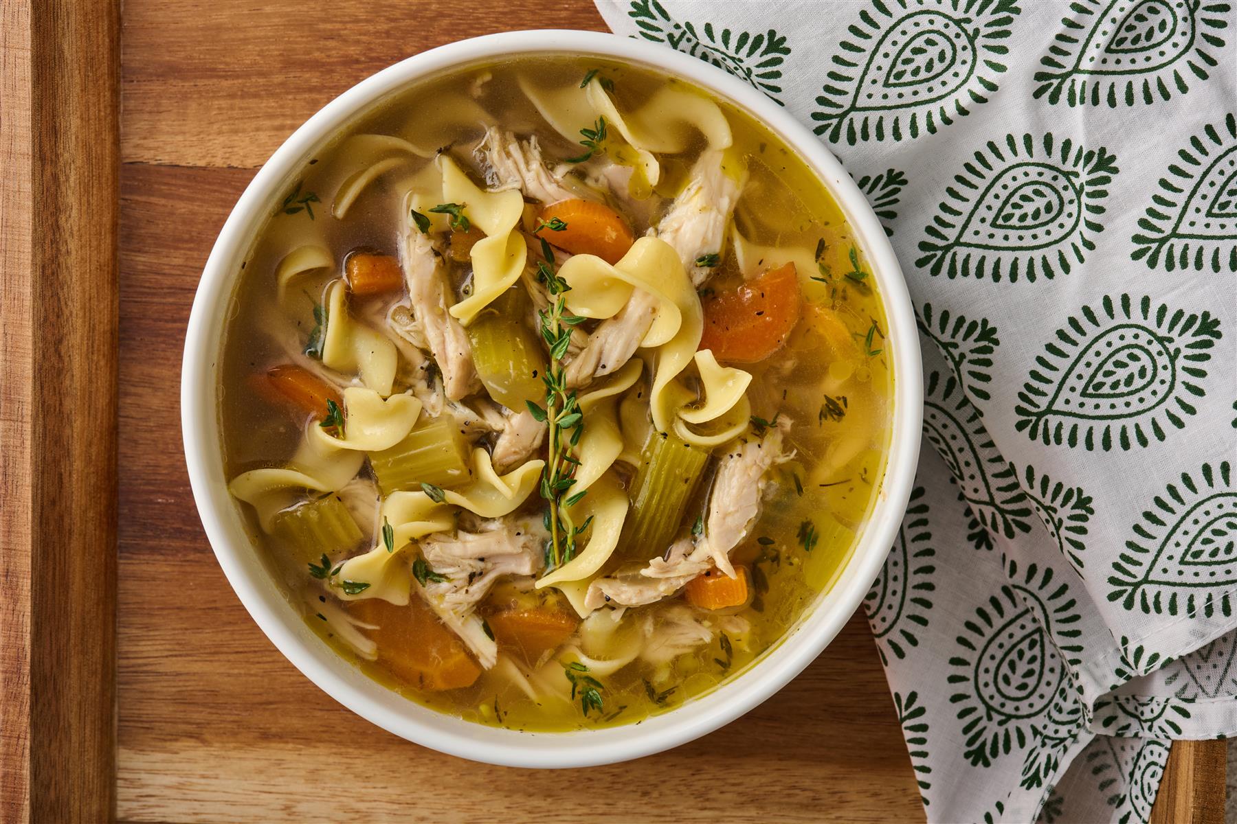 Homestyle chicken noodle soup